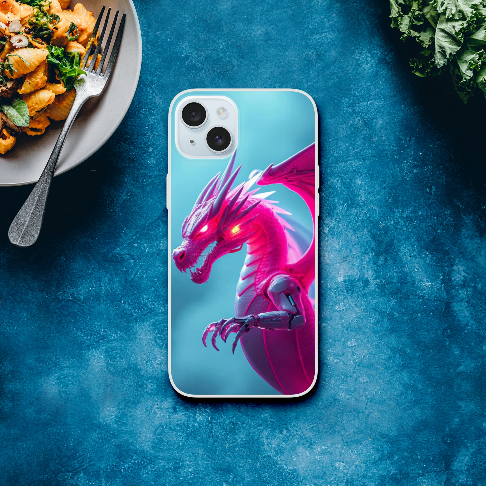Pink Dragon iPhone Flexi Case – Durable & Stylish Design