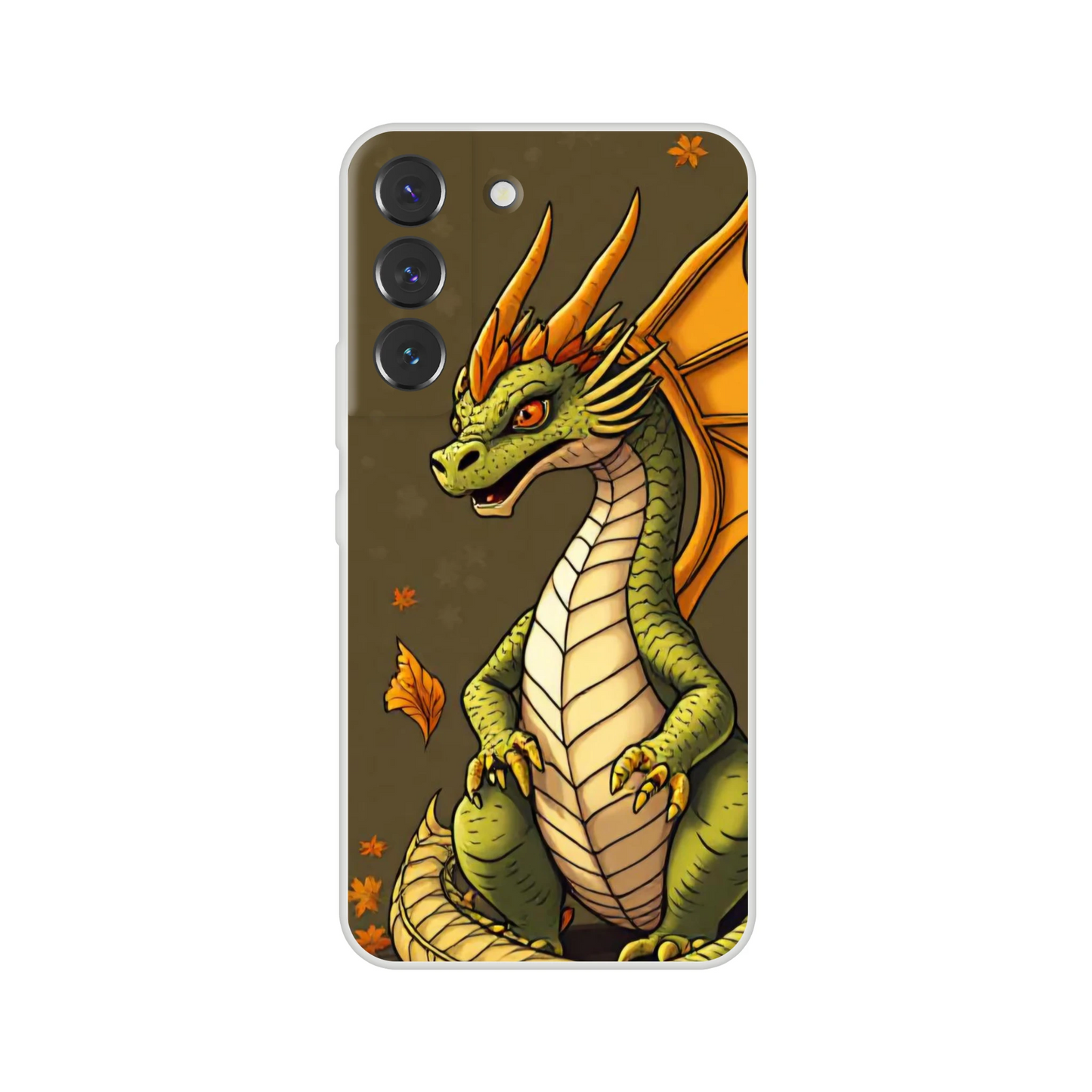 Majestic Autumn Dragon Samsung Flexi Case Galaxy S22